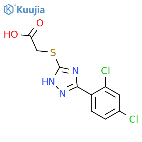 2-((5-(2,4-Dichlorophenyl)-4H-1,2,4-triazol-3-yl)thio)acetic acid structure