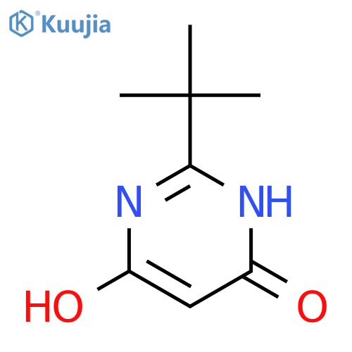 4(3H)-Pyrimidinone,2-(1,1-dimethylethyl)-6-hydroxy- structure