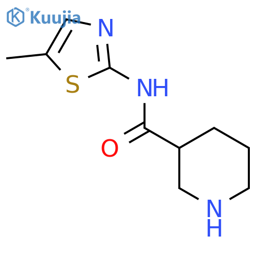 N-(5-Methyl-1,3-thiazol-2-YL)piperidine-3-carboxamide structure