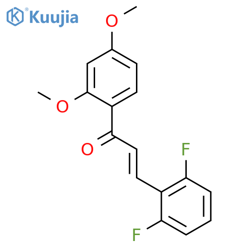 2-Propen-1-one, 3-(2,6-difluorophenyl)-1-(2,4-dimethoxyphenyl)- structure