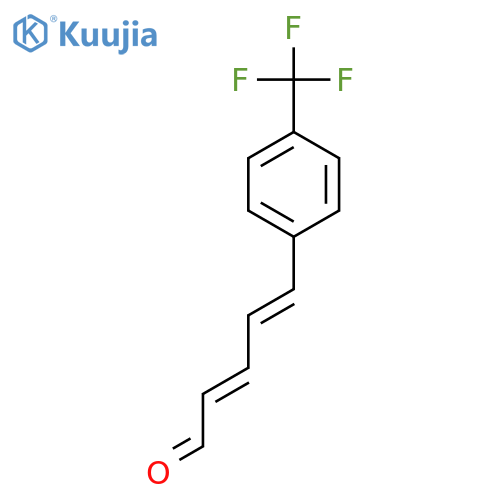 2,4-Pentadienal, 5-[4-(trifluoromethyl)phenyl]-, (2E,4E)- structure