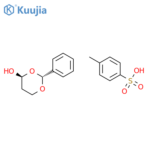 1,3-Dioxan-4-ol, 2-phenyl-, 4-methylbenzenesulfonate, (2R,4S)-rel- structure