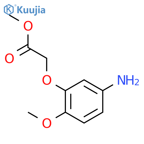 Acetic acid, (5-amino-2-methoxyphenoxy)-, methyl ester structure