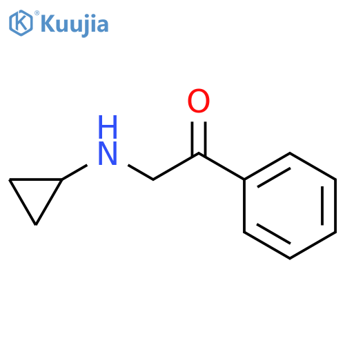 2-(cyclopropylamino)-1-phenylethanone structure