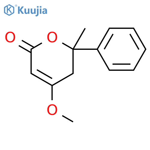 4-methoxy-6-methyl-6-phenyl-5H-pyran-2-one structure