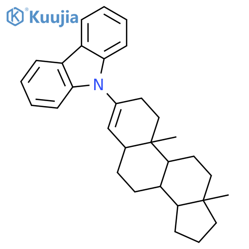 9H-Carbazole, 9-(5α)-androst-3-en-3-yl- structure