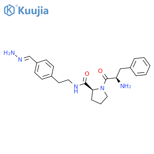 L-Prolinamide, D-phenylalanyl-N-[2-[4-(aminoiminomethyl)phenyl]ethyl]- structure