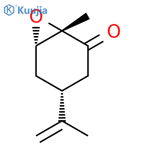 (1S,4R,6S)-4-isopropenyl-1-methyl-7-oxabicyclo[4.1.0]heptan-2-one structure