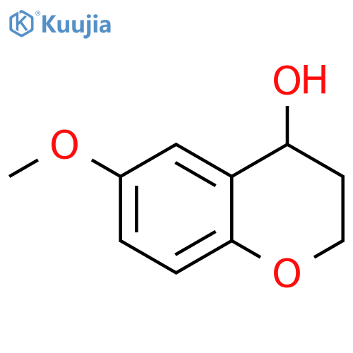 2H-1-BENZOPYRAN-4-OL, 3,4-DIHYDRO-6-METHOXY- structure
