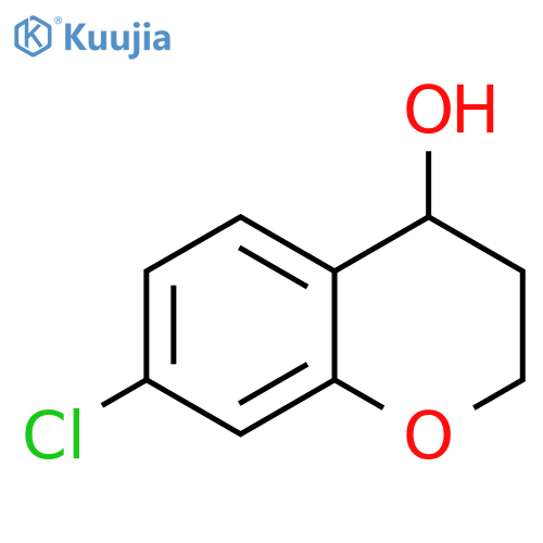 2H-1-Benzopyran-4-ol, 7-chloro-3,4-dihydro- structure