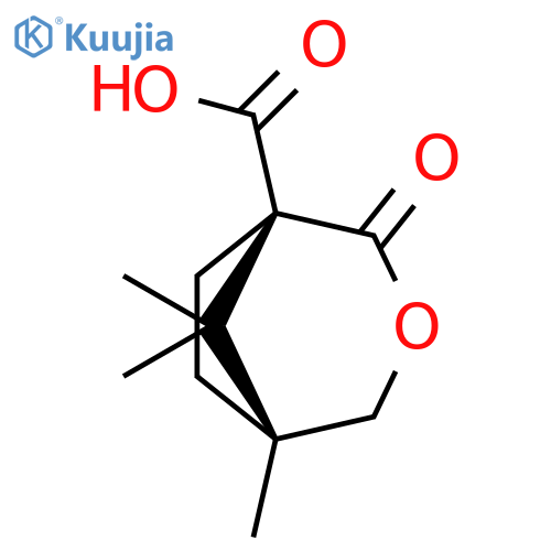 3-Oxabicyclo[3.2.1]octane-1-carboxylic acid, 5,8,8-trimethyl-2-oxo-,(1S,5R)- structure