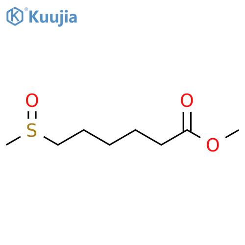 Hexanoic acid, 6-(methylsulfinyl)-, methyl ester structure