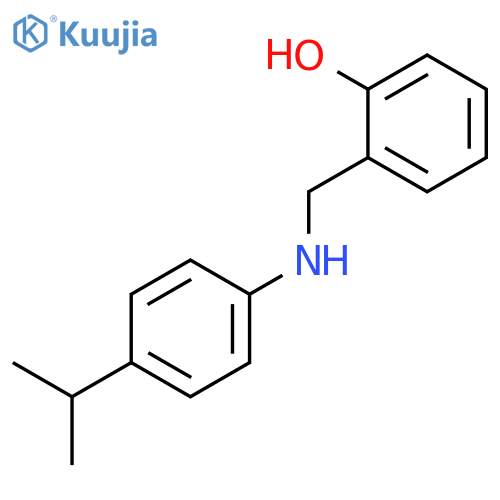 2-({[4-(Propan-2-yl)phenyl]amino}methyl)phenol structure
