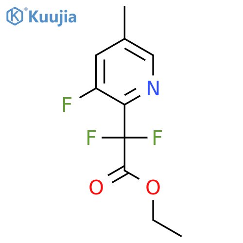 Ethyl 2,2-difluoro-2-(3-fluoro-5-methylpyridin-2-yl)acetate structure