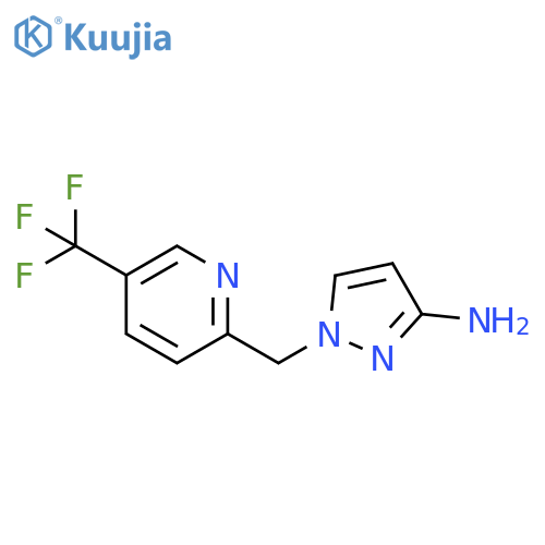 1-((5-(Trifluoromethyl)pyridin-2-yl)methyl)-1H-pyrazol-3-amine structure