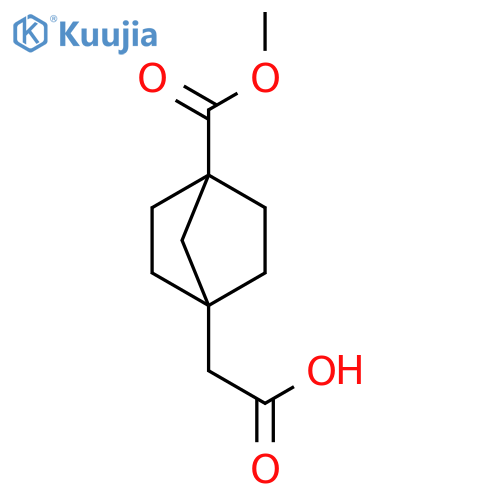 Bicyclo[2.2.1]heptane-1-acetic acid, 4-(methoxycarbonyl)- structure