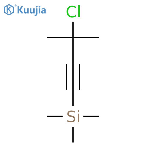 (3-Chloro-3-methylbut-1-yn-1-yl)trimethylsilane structure
