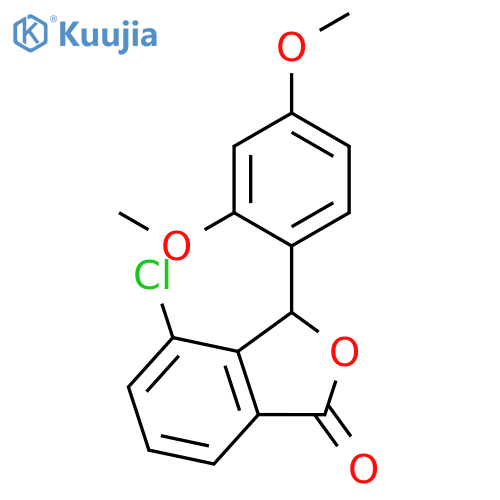 1(3H)-Isobenzofuranone, 4-chloro-3-(2,4-dimethoxyphenyl)- structure