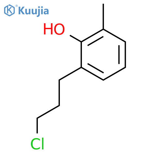 Phenol, 2-(3-chloropropyl)-6-methyl- structure