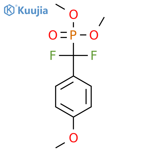Phosphonic acid, [difluoro(4-methoxyphenyl)methyl]-, dimethyl ester structure