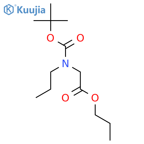 GLYCINE, N-[(1,1-DIMETHYLETHOXY)CARBONYL]-N-PROPYL-, PROPYL ESTER structure
