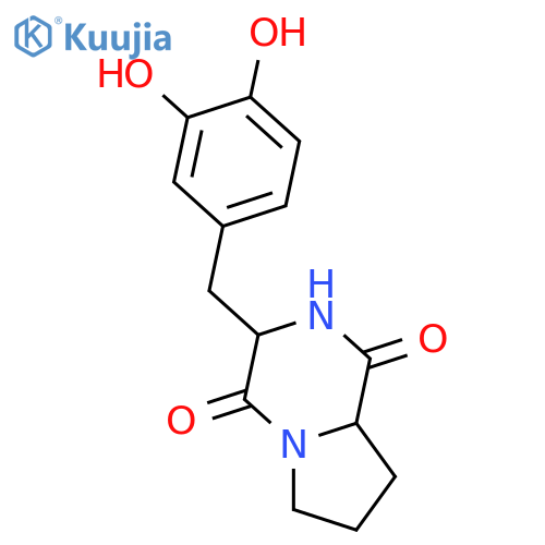 Cyclo(3-hydroxytyrosylprolyl); (3S,8aS)-form structure
