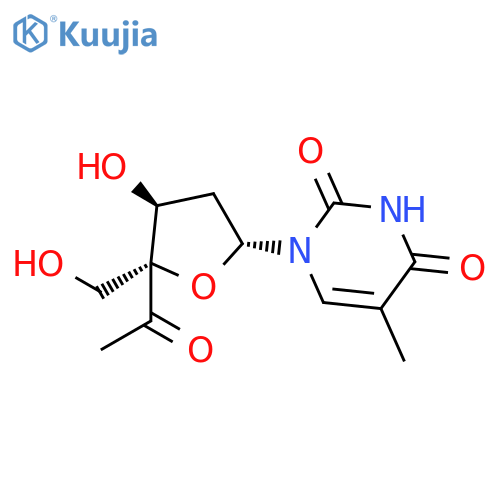 Thymidine, 4'-C-acetyl- structure