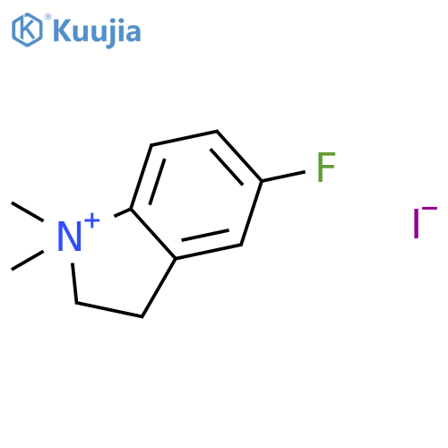 1H-Indolium, 5-fluoro-2,3-dihydro-1,1-dimethyl-, iodide structure
