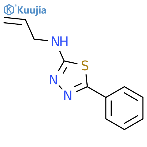 5-phenyl-N-(prop-2-en-1-yl)-1,3,4-thiadiazol-2-amine structure