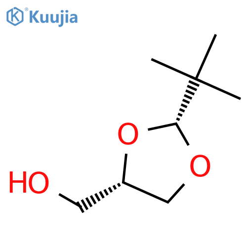1,3-Dioxolane-4-methanol, 2-(1,1-dimethylethyl)-, (2R-cis)- structure