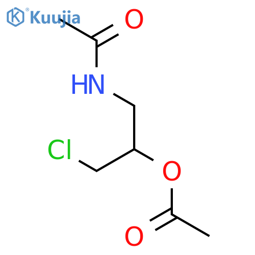 (S)-1-Acetamido-3-chloropropan-2-yl acetate structure