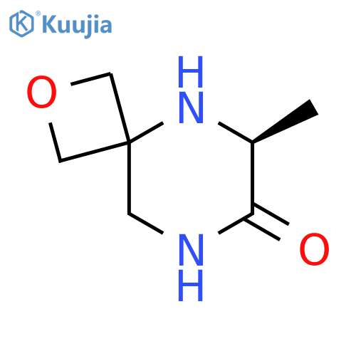 (6S)-6-methyl-2-oxa-5,8-diazaspiro[3.5]nonan-7-one structure