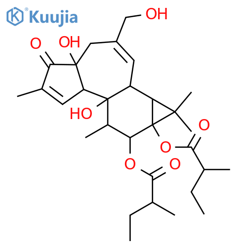 4,9,12,13,20-Pentahydroxy-1,6-tigliadien-3-one; (4β,9α,12β,13α)-form, 12,13-Bis-O-(2-methylbutanoyl) structure