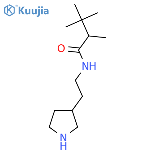 2,3,3-trimethyl-N-[2-(pyrrolidin-3-yl)ethyl]butanamide structure