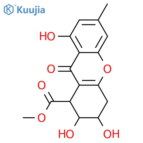 1,2,3,4-Tetrahydro-2,3,8-trihydroxy-6-methylxanthone-1-carboxylic acid; (1R*,2R*,3S*)-form, Me ester structure