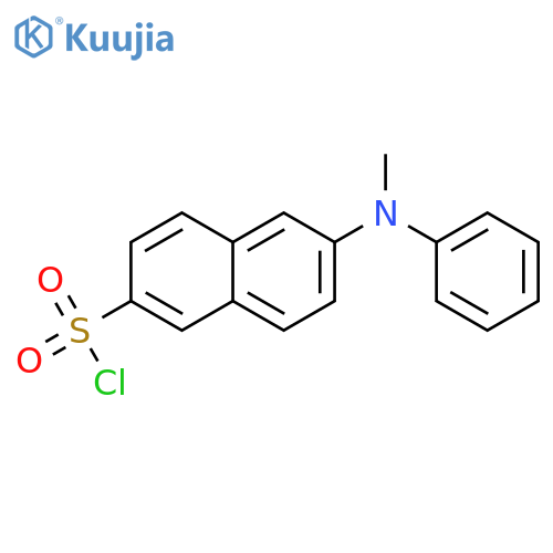 2-Naphthalenesulfonylchloride, 6-(methylphenylamino)- structure