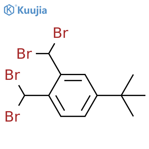 Benzene, 1,2-bis(dibromomethyl)-4-(1,1-dimethylethyl)- structure