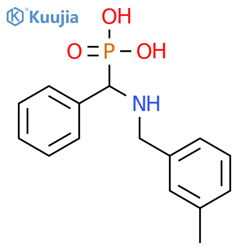 Phosphonic acid, [[[(3-methylphenyl)methyl]amino]phenylmethyl]- structure