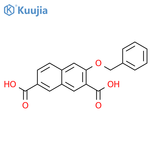 2,7-Naphthalenedicarboxylic acid, 3-(phenylmethoxy)- structure