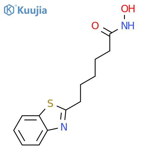 2-Benzothiazolehexanamide, N-hydroxy- structure