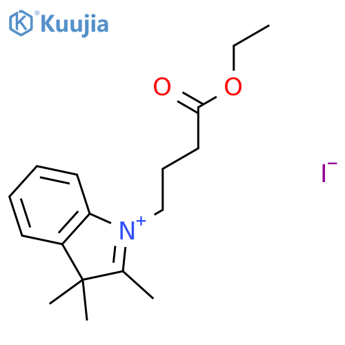 3H-Indolium, 1-(4-ethoxy-4-oxobutyl)-2,3,3-trimethyl-, iodide structure