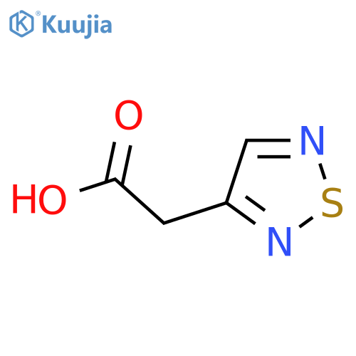 2-(1,2,5-Thiadiazol-3-yl)acetic acid structure