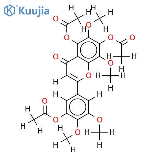 4',5',6,8-Tetra-Me ether,Tri-Ac-3',4',5,5',6,7,8-Heptahydroxyflavone structure