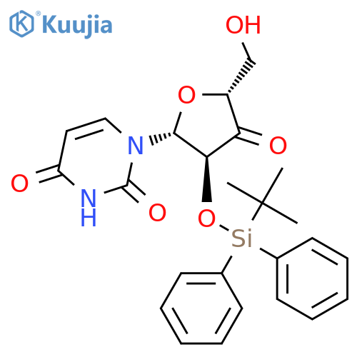Uridine, 3'-deoxy-2'-O-[(1,1-dimethylethyl)diphenylsilyl]-3'-oxo- structure