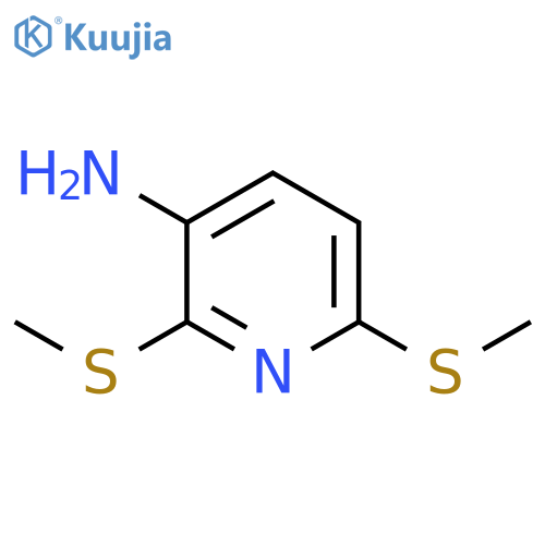 3-Pyridinamine, 2,6-bis(methylthio)- structure