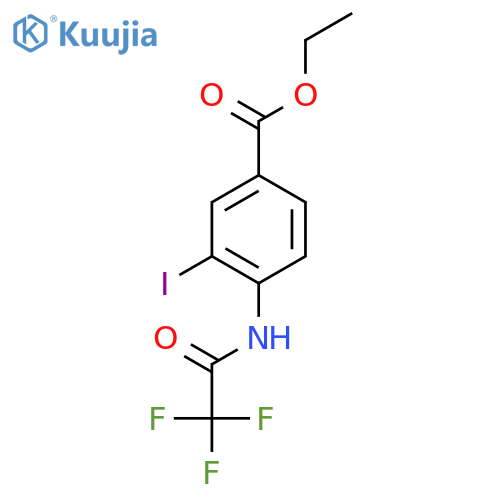 Benzoic acid, 3-iodo-4-[(trifluoroacetyl)amino]-, ethyl ester structure