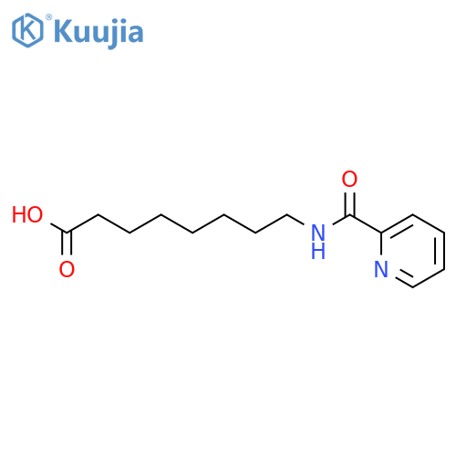 Octanoic acid, 8-[(2-pyridinylcarbonyl)amino]- structure