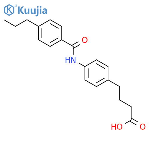 Benzenebutanoic acid, 4-[(4-propylbenzoyl)amino]- structure