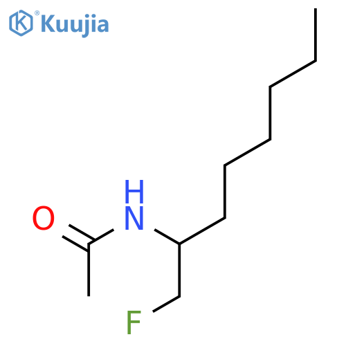 Acetamide,N-[1-(fluoromethyl)heptyl]- structure