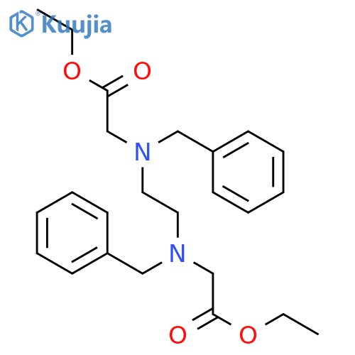 Glycine,N,N'-1,2-ethanediylbis[N-(phenylmethyl)-, diethyl ester (9CI) structure